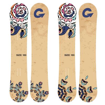 China Poplar Wood + Fiberglass + ABS Talos Carbon Fiber 90 Surface Plastic Skis 220cm Ski & Snowboard Skiingdirectional Snowboard for sale