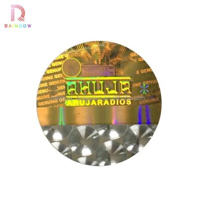 China Anti Counterfeit Adhesive Security Hologram 3D Laser Custom Label for sale