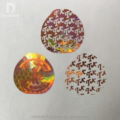 China Anti-Counterfeit Security Customized 3D Pattern VOID Hologram Sticker for sale