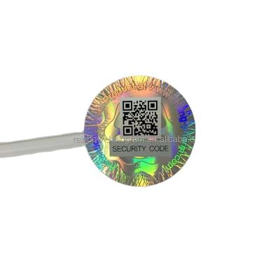 China Custom Anti-counterfeit Security QR Code Hologram Sticker for sale