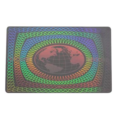 China Transparent Anti-Counterfeit Security Hologram ID Overlay For Card for sale