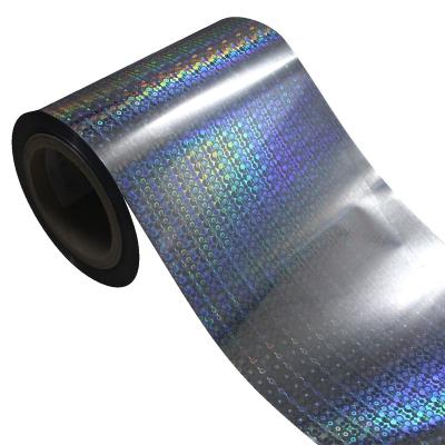 China Security Anti-Counterfeit Silver Custom Roll Hologram Foil Hot Stamping for sale