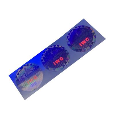 China 3D Hologram Anti-Counterfeit Security Hologram UV Fluorescent Sticker for sale