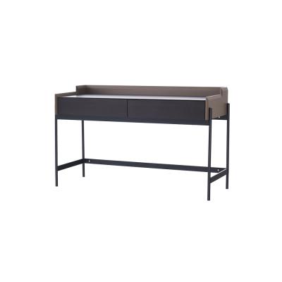 China Minimalist Modern HDF With Eucalyptus Veneer Metal Legs Bedroom Dressing Table for sale