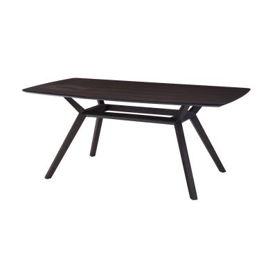 China E1 Contemporary Grade HDF Contemporary With Eucalyptus Veneer Wood Frame Dining Table for sale