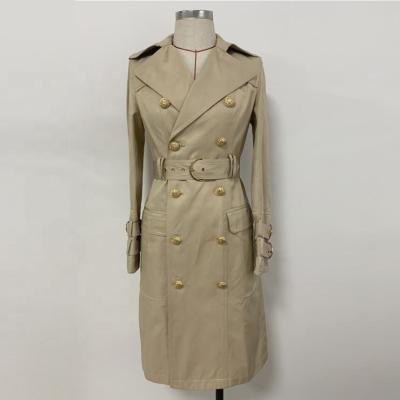 China Runway Autumn New Women's Casual Oversized Ditch Coat Vintage Washed Outwear The Long Ditch for sale