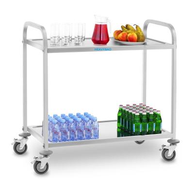 China Durable 3 Tier Industrial Hotel Stainless Steel Food Serving Trolley Serving Seasoning Seasoning Trolley for sale