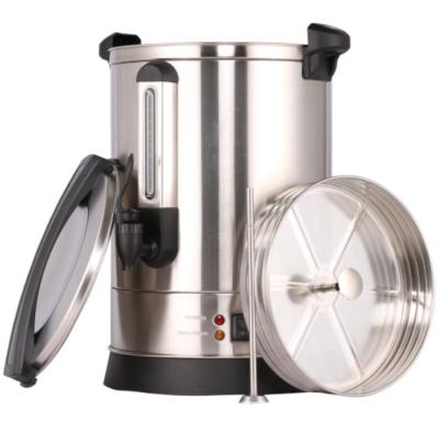 China Hotel Stainless Steel Water Heater Boiler Mulled Wine Urn Single Wall Electric Coffee Percolator for sale