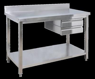 China Kitchen Edelstahltisch Hotel Restaurant Kitchen Equipment Set Stainless Steel Prep Working Table Bench for sale