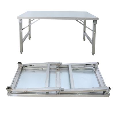 China Restaurant Kitchen 2 Tiers Hotel Restaurant Kitchen Equipment Stainless Steel Worktable Bench With Galvanized Undershelf for sale