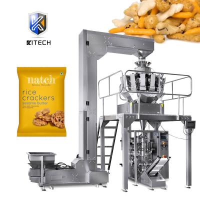 China Chemical KL-420CD Automatic 1kg Scaled 10 Kg Multi Head Weighing Rice Cracker Cereal Food Packing Machine for sale