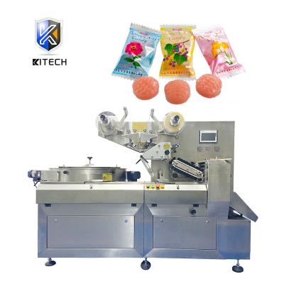 China Turntable Feeding One To KL-250GS High Speed ​​Automatic Pouch Pillow Hard Candy Wrapping Wrapping Machine for sale