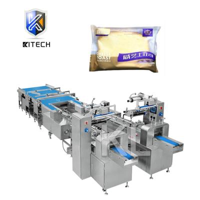 China KITECH New Version Multifunctional Food Flow Envasadora Soft Bread Packaging Machine for sale