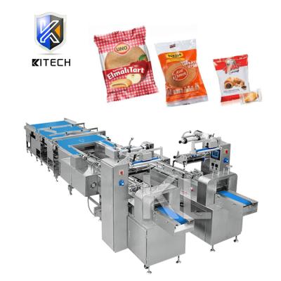 China Wholesale Price Pillow Type Pocket Bread Link Automatic Flow Food KITECH Packing Machine for sale