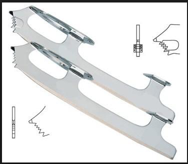 China Girls Figure Skates Ice Blades , Stainless Steel Ice Skating Blade for sale