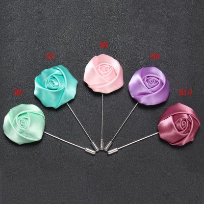 China 2019 Hot Selling ALLOY Amazon Wedding Boutonniere Flowers Lapel Pin Women Brooches Pins for sale