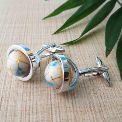 China ALLOY Customized Personalized Novelty Cuff Links Color Stone Cufflinks for sale