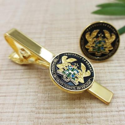 China High quality manufacturing iron metal enamel cufflinks and link clips with custom logo for sale