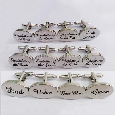 China New ALLOY 2021 Groom Men's Wedding Cufflinks for sale