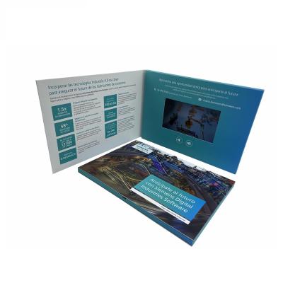 China Free Sample Europe LCD Video Brochure Greeting Card Video Card Module For Marketing for sale