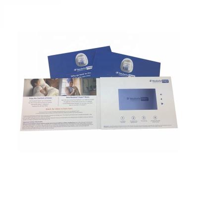 China Europe 5 Inch IPS Screen A5 LCD Video Video Brochure Greeting Card Magazine Business Promotion for sale