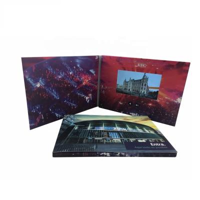 China Video Card Promotional Materials (Brochure) Portable Video Brochure For Control Message To Reach Target Demographic for sale