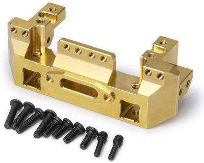 China OEM RC Aluminum Weight Front Bumpe Custom Machining Brass Car With Servo Mount Parts for sale