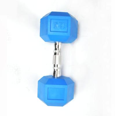 China Wholesale Strength Training Weightlifting Coated Hex Dumbbell And Rubber PU for sale