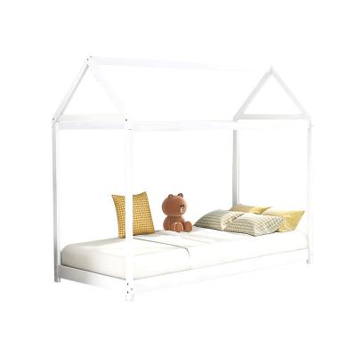 China Modern Bed Modern Kids Room Pine Wood Toddler Bed with Play Treehouse Single Bed for sale