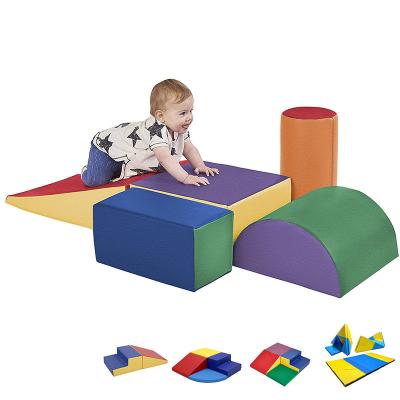 China 3-15 Years Old Kids Toddler Playground Combination Foam Play Set Softzone Eco Friendly Climbing Soft Climbing Equipment Playground For Indoor Playground for sale