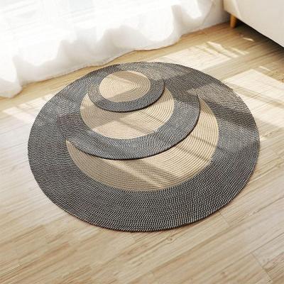 China Modern OEM Small MOQ Handmade Cotton Rope Door Mats for Home Decor Pet Mats Pads Bathroom Absorbent Home Floor Mat for sale