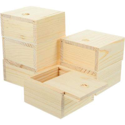 China Industrial Small Solid Custom size logo decorative clear lid gift box home decor  Wooden Custom Desktop Storage box Jewelry box for sale