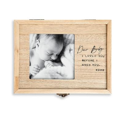 China Industrial Custom size and color technology good price baby keepsake box wooden for sale