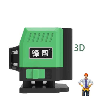 중국 Small Cube 3D Laser Level Green Beam Cross 12 Indoor Outdoor Line fengbang 판매용