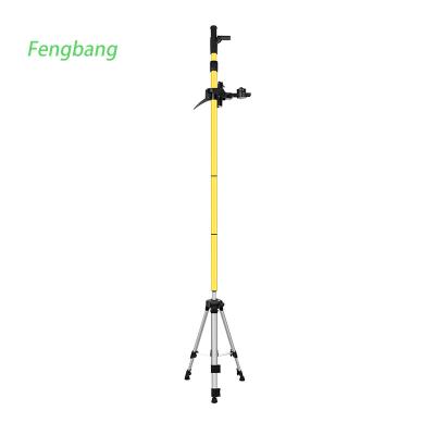 China Hardware texture with 4.2m thick support rod and 1.2m thick bracket,laser level adjustable tripod,China super supplier Te koop