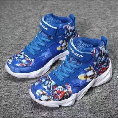 China New Children's College Casual Shoes Boys Basketball Leather Light Weight Running Shoes And Anti Slip Soft Sneakers for sale