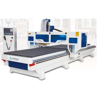 China Horizontal Heavy Duty Dual Station Double Axis Drilling And Nesting Machine CNC Router for sale