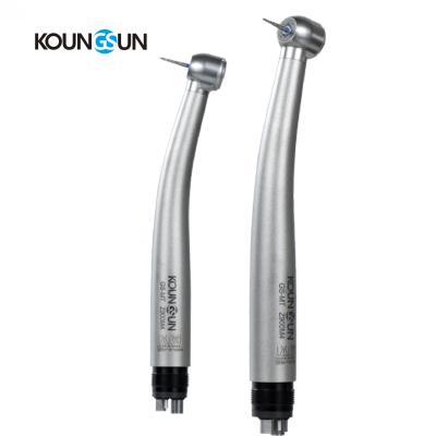 China KOUNGSUNLED regional dental. Factory Price 4 Hole Standard Interface Titanium High Speed ​​Dental Push Button Handpiece for sale