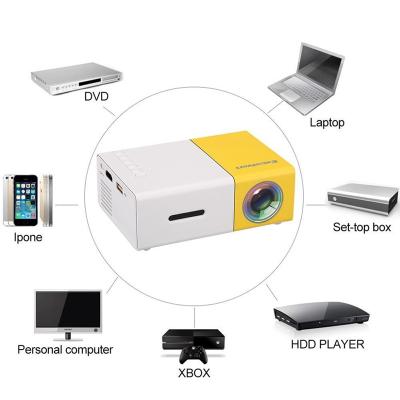 China Pico Mini led projector yg300 smart audio 3.5mm home theater portable projector for sale