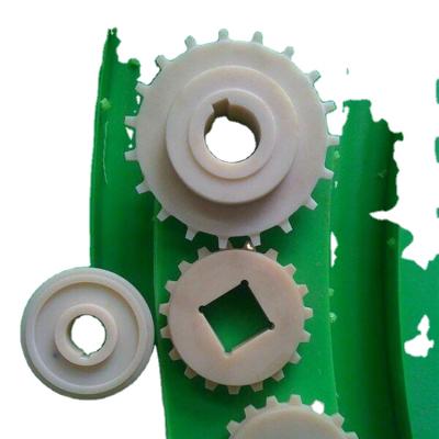 China Hotels Custom Plastic Nylon White Spur Gears With Hole for sale