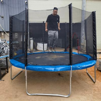 China With protective net Manufacturer child trampolines for adults with enclosures round 10ft trampoline outdoor with safety net for sale