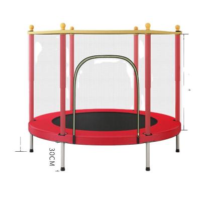 China Safe 1.4m new style straight leg square plug pure colour trampoline for sale