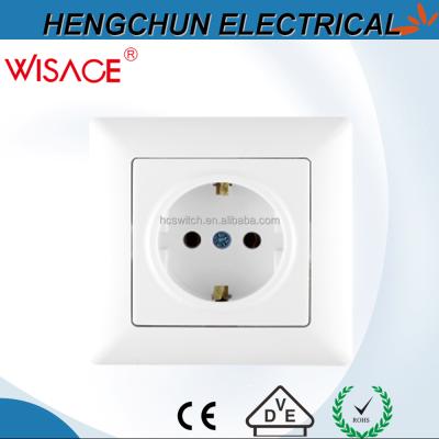 China Safely grounded 1 way wall outlet for sale