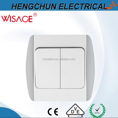 China Safe WISACE Colored 2 Way Round Wall Switch for sale