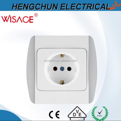 China 2016 safe deep plug with grounded 1 way new plug design for sale