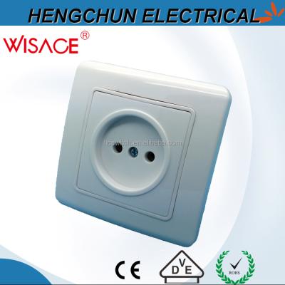 China Safe Popular 2 Pin Wall Switch Non-Ground Socket for sale