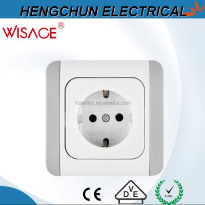 China CE Safe Deep White Tound Wall Socket for sale