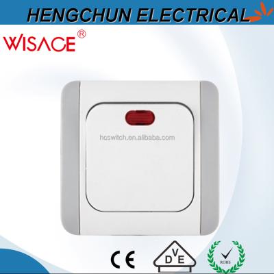 China 220v color safe elevtrical sockets and switches with indicator for sale