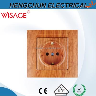 China 2016 safe grounding brown color wall switches and sockets for sale