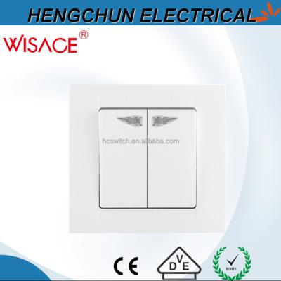 China Safe New Design 86*86 Led Wall Light Switch for sale